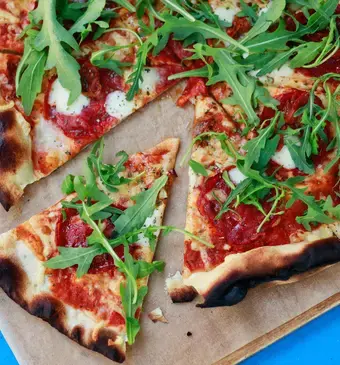 Pizza parmaham van de bbq