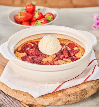 Snel met Mil aardbeientaart