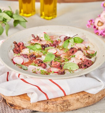 Snel met Mil crudo van zeebaars