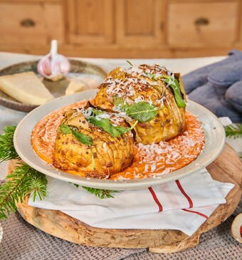 Snel met Mil kerst Hasselback-knolselderij