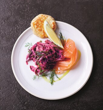 One-pan Wonders kerst Blini's met gerookte zalm