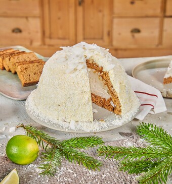 Snel met Mil kerst Ijsbombe met kokos 