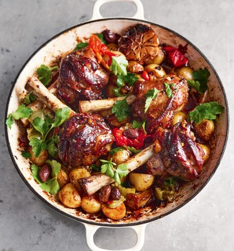 One-pan wonders kerst lamsschenkel