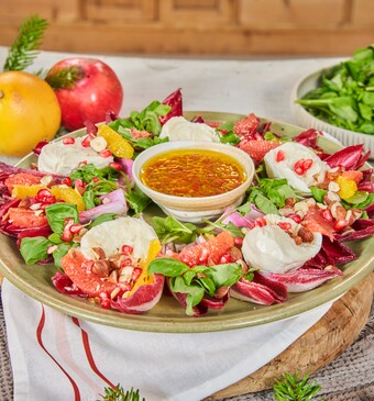 Snel met Mil kerst Roodlofsalade met citrusvruchten 