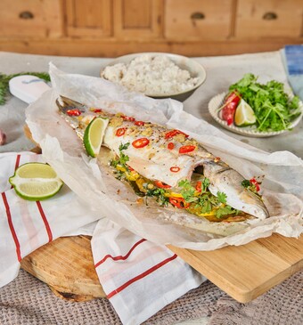 Snel met Mil Kerst Zeebaars en papillotte