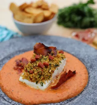 BBQStreet Heilbot met chorizo-kruidenkorst 