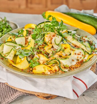 Snel met Miljuschka Vegetarische carpaccio van courgette en venkel 
