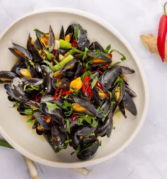 Eveline'sAsianFavourites: Mosselen 