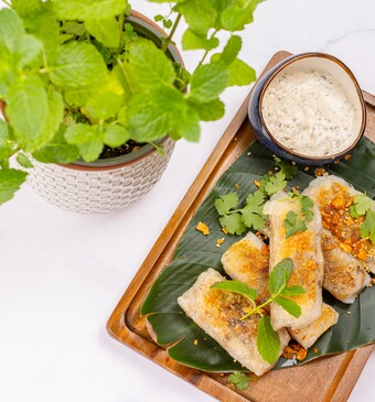 Eveline's Asian Favourites: dumplings met truffelsaus