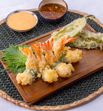 Eveline's Asian Favourites:Tempura garnalen
