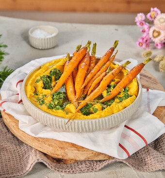 Snel met miljuschka frisse start Wortelhummus met salsa verde  