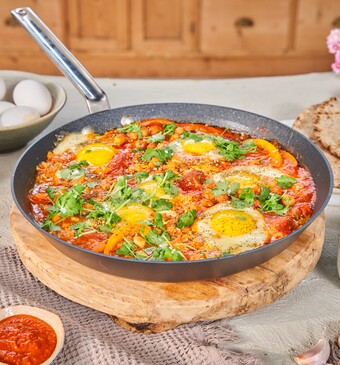 Snel met Miljuschka shakshuka 