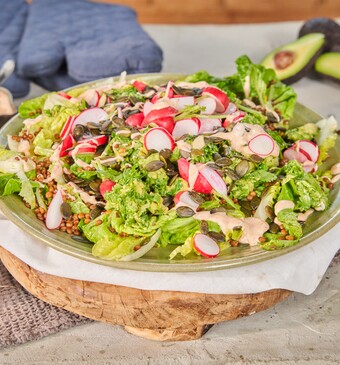 Snel met Miljuschka: Frisse start Avocadosalade met linzen 