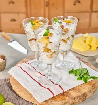 Snel met Miljuschka eton mess met banaan en ananas