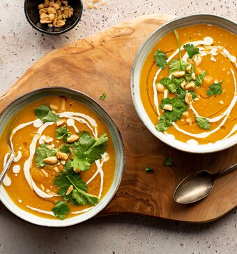 Flespompoensoep met kokosmelk