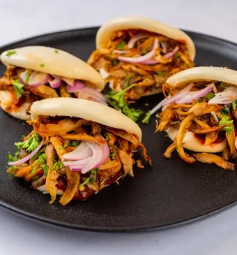 Pulled oesterzwam met BBQ-saus 