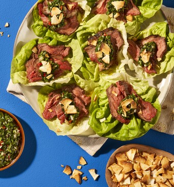 Churrasco met chimichurrie