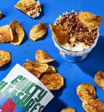 Sucuk-chips met citroendip