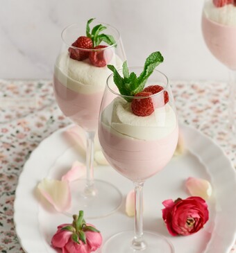 Framboos-cheesecakemousse