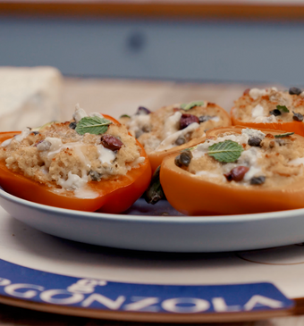 Vegetarische gevulde paprika’s