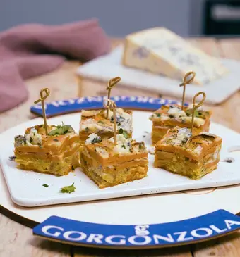Tortilla van zoete aardappel met gorgonzola