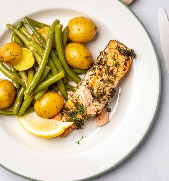 Zalm met citroen en dille