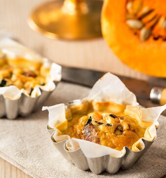 Glutenvrije pompoenquiche