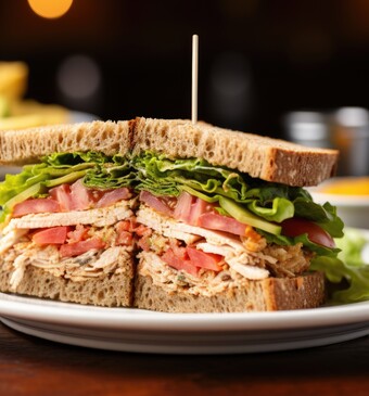 Volkorenclubsandwich