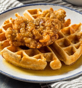 chicken and waffles