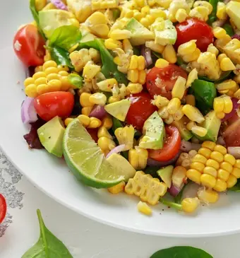 avocado mais salade