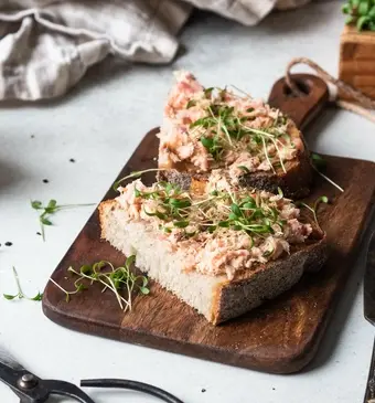 gerookte zalmsalade