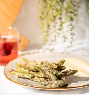 Tempura asperge miso