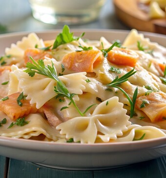 pastasalade met zalm