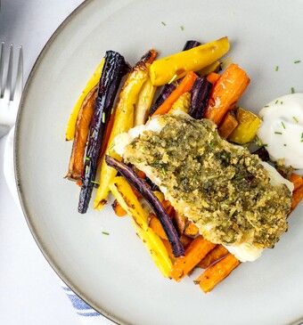 Kabeljauw met kruidenkorst uit het programma Lekker Snel!