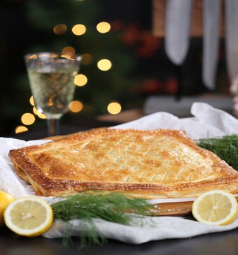 Zalm en vroûte uit het programma Miljuschka Masterclass Kersteditie.