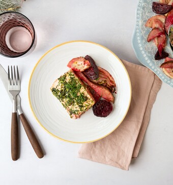 Zalmzijde uit de oven uit het programma Lekker Feestelijk!