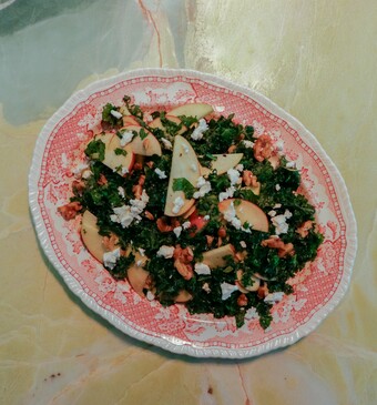 Boerenkoolsalade uit Bibi's Bijgerechten.