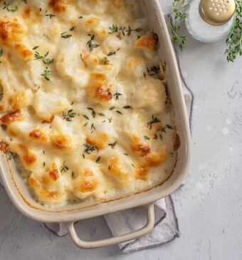 Romige asperge-ovenschotel