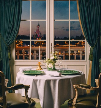 La foret disneyland zicht op het kasteel