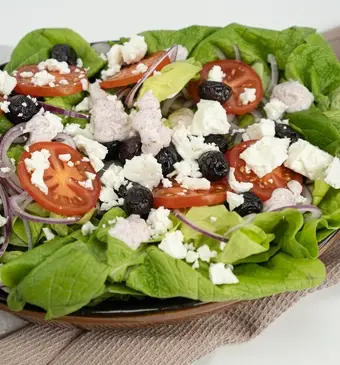Salade met yoghurtdressing
