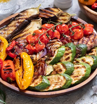 Geroosterde BBQ-groente