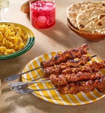 Lamsspiesjes met ananaschutney