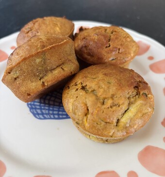 Courgette muffins met kaneel