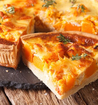 Hartige pompoentaart