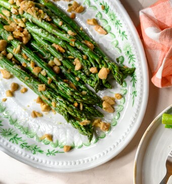 Salade van groene asperges recept