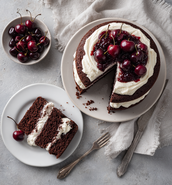 Schwarzwälder kirsch taart