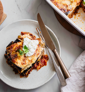 Vegetarische moussaka