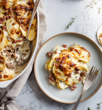 Witlofschotel met gehakt