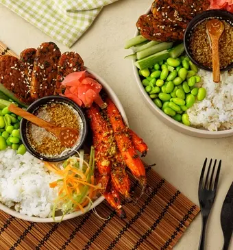 Proteïne-bowl met tempeh