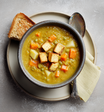 Vegetarische erwtensoep